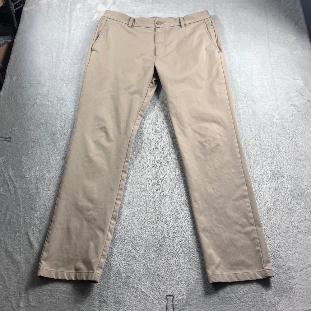 Southern Tide Jack Performance Pants Mens 36x32 Khaki Tan Golf‎ Trousers